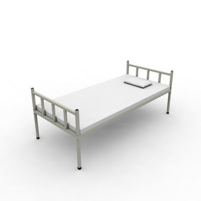 Gemakkelijk assembleer Slag onderaan Waterdichte Enige Laag Gray Color Steel Bed