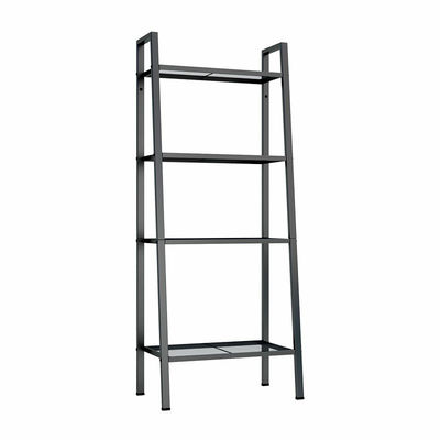 Zwart de Plankenrek van het 4 Rijenstaal van het huisbureau met Mesh Board