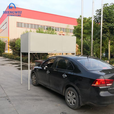 Grey White Garage Tool Over-de Kast van de het Metaalopslag van de Autobonnet