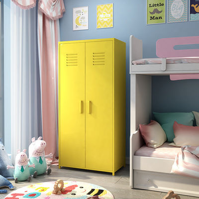 Van de de Deurgrootte van de huisslaapkamer de Dubbele Kasten van het de Opslagkabinet Kleurrijke voor Kinderen