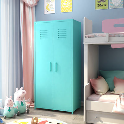 Van de de Deurgrootte van de huisslaapkamer de Dubbele Kasten van het de Opslagkabinet Kleurrijke voor Kinderen