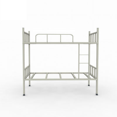 Ladder van Gray Color Metal Bunks With van de slaapzaal de Dubbele Laag Antislip