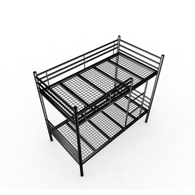 Het Kader van de Omheiningsmetal bunk bed van flatgrey black steel mesh full