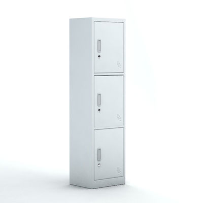 De verticale van de de Slaapkamergarderobe van het 3 Deurenstaal Kast van de het Metaal Kleurrijke Opslag
