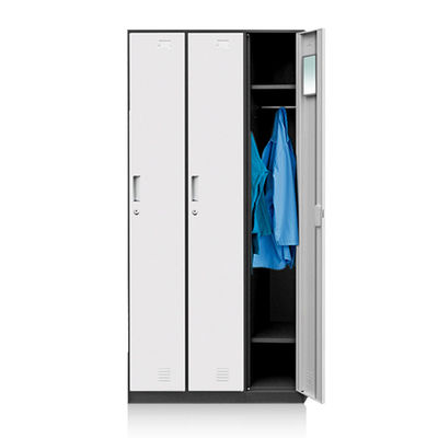De zij van de de Slaapkamergarderobe van het 3 Deurenstaal Kast van de het Metaalopslag voor Kleedkamer