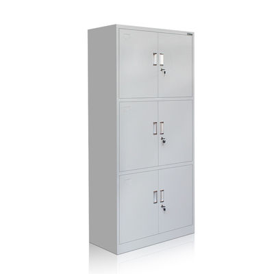 Drie Rijen halen Gray Metal Storage Cabinet neer