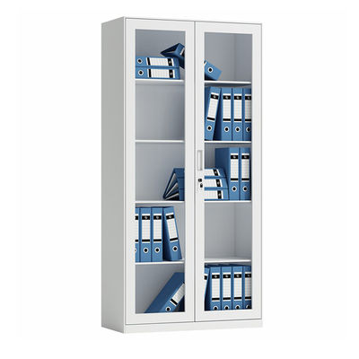 Van de de Deur het Volledige Hoogte van het Office Homeglas Kabinet van de het Metaalplank
