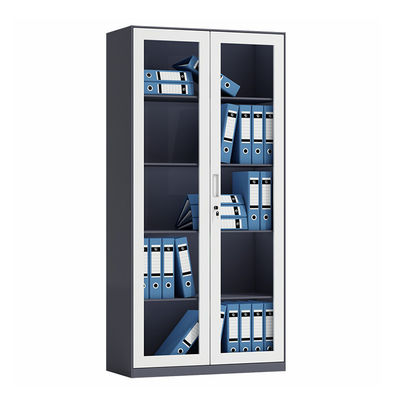 Van de de Deur het Volledige Hoogte van het Office Homeglas Kabinet van de het Metaalplank