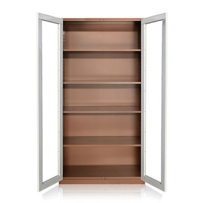 Van de de Deur het Volledige Hoogte van het Office Homeglas Kabinet van de het Metaalplank