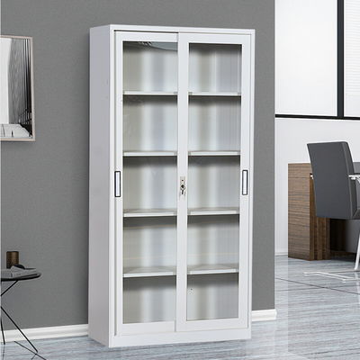 Van de Schuifdeur het Grijze 5 Rijen van het bureauglas Kabinet van de het Metaalopslag