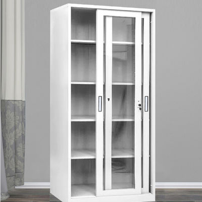 Van de Schuifdeur het Grijze 5 Rijen van het bureauglas Kabinet van de het Metaalopslag
