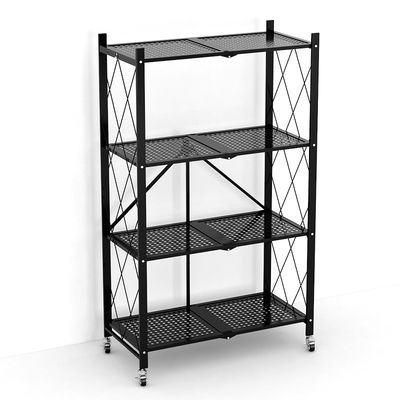 Huiskeuken 4 Rijenmetaal die Plank met 4 Wielen vouwen