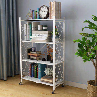 Huiskeuken 4 Rijenmetaal die Plank met 4 Wielen vouwen