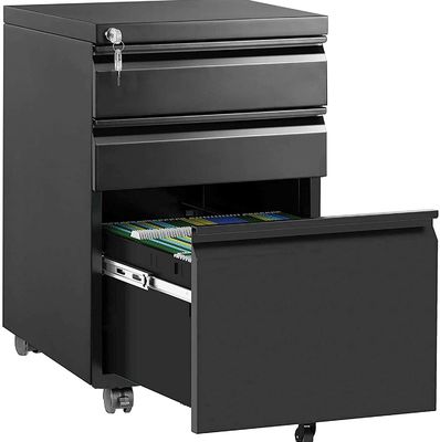 Mobiele Printer Stand 3 het Dossierkabinet van het Lademetaal voor de Organisatie van het Huisbureau
