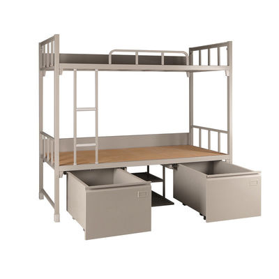 De Stapelbedden Metla Militair Dubbel Decker Bed With Drawer Lockers van het flatstaal