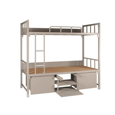 De Stapelbedden Metla Militair Dubbel Decker Bed With Drawer Lockers van het flatstaal