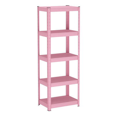 5-plank Zwarte Staalorganisator Metal Storage Shelves voor Huis