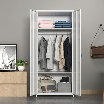 Van het de Deurmetaal van de huisslaapkamer de Dubbele Garderobe van de de Kaststijl met Hoge Voet