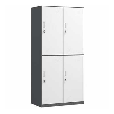 Van de de Kleurenopslag van het gymnastiekhuis Dubbele van de het Metaalkast Garderobe 4 Deuren Slank Kader