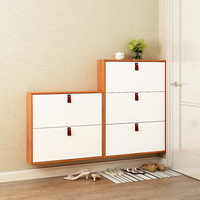 De tippende van de het Rekopslag van de 2 Lade Horizontale Schoen Organisator Metal Shoe Cabinet