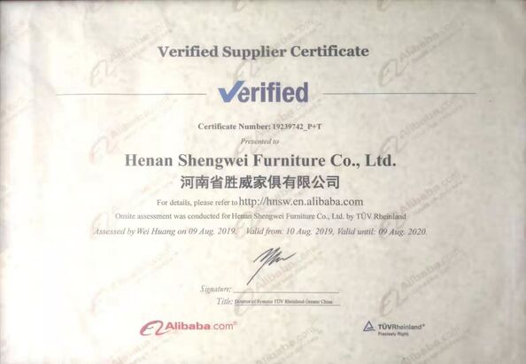 China Luoyang Metaniture Trading Co., Ltd. certificaten